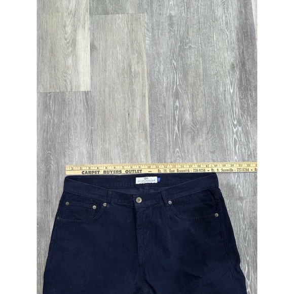 Peter Manning Straight Leg Regular Fit Corduroy Pants Navy Blue Mens Size 36x28 - Picture 5 of 8